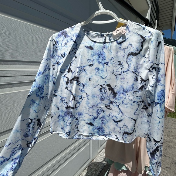 Silk long sleeved crop - Picture 4 of 9